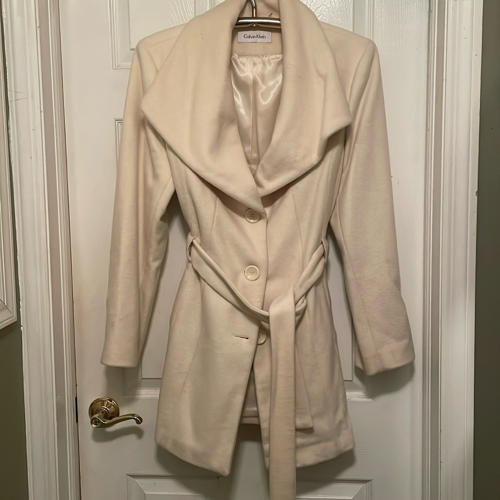 Calvin Klein Cream Coat